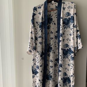 Blue and White Kimono